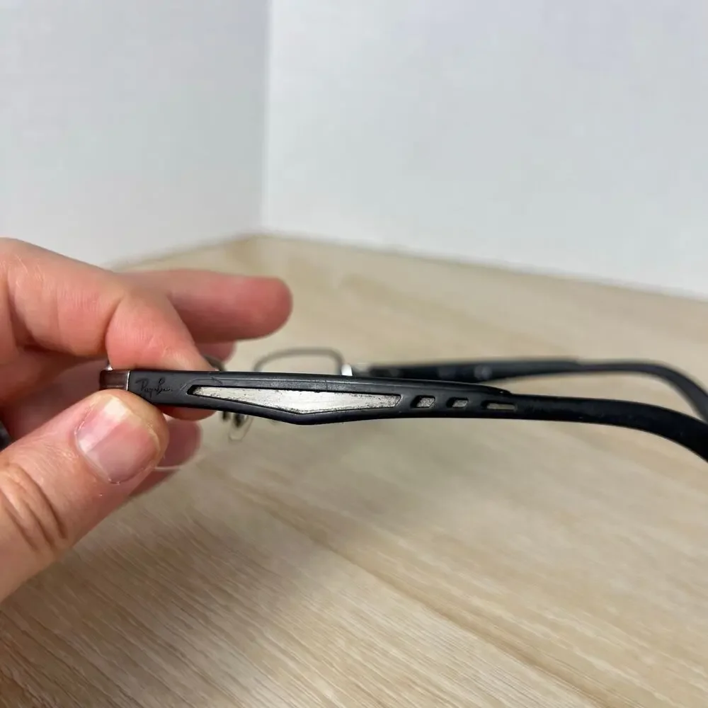 Ray-Ban RB6264 2502 Eyeglasses Half Rim FRAMES ONLY 51-18-135 Black Silver